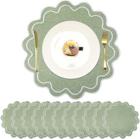 Set of 12 Cotton Linen Placemats