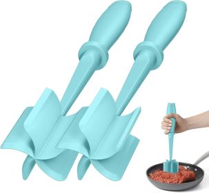 2 Pcs Meat Chopper, Upgrade Hamburger Grinder, Premium Heat Resistant Meat Masher for Ground Beef, Nylon Smasher Tool, Non Stick Mix Chopper