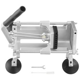 Commercial Vegetable Slicer, 3/8 inch Fruit Slicer, Stainless Steel and Aluminum Alloy Vegetable Cutter Slicer Machine